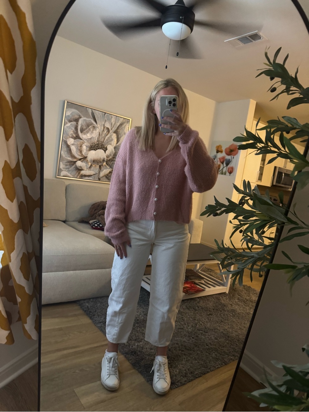 Nasty Gal Pink Button-Front Teddy Jacket
